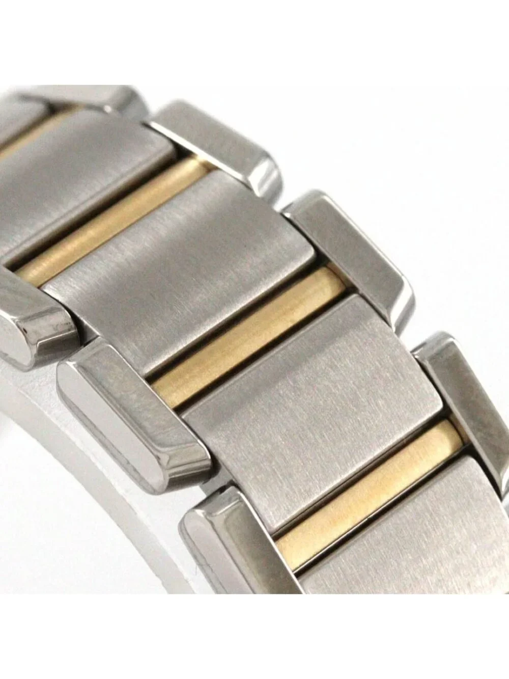 Cartier Tank Francaise SM Stainless Steel Yellow Gold Quartz Watch